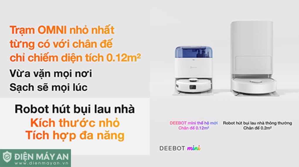 Robot hút bụi lau nhà Ecovacs Deebot Mini